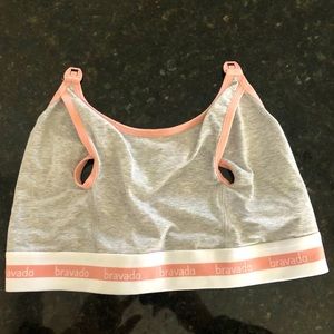 Bravado - Clip & Pump Hands Free Nursing Bra Accessory in gray - size M
